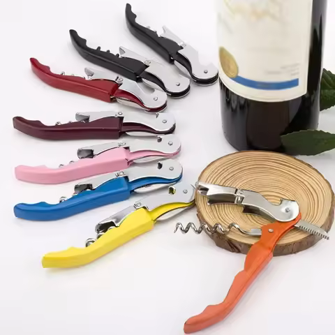 Double Fulcrum Hippocampus Wine Corkscrew Multi-Purpose Stainless Steel Beer Corkscrew Wine Gift