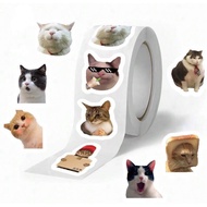 500pcs Fun Cat Stickers Roll Cat Stickers Cat Gifts Cute Stickers Cat Decorations Animal Stickers