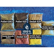 DEDAK dan PALLET MEMANCING 100% REEL MENJERIT   / MAKANAN IKAN / DEDAK 929, 928, 920c, AYAM, PALLET 