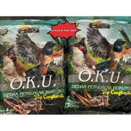Premium Gold New O.K.U 7 in 1 Dedak Penggalak Burung / Makanan Burung / Bird Food 300gm