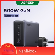 NaniNook  UGREEN 500W 6-port GaN desktop fast charging charger with USB-C*5+USB-A*1 Space Gray Compa