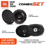 [ชุดอัปเกรด] JBL ลำโพงรถยนต์ ดอกลำโพง ลำโพงแกนร่วม ขนาด6.5นิ้ว JBL STAGE2 65M + ลำโพง6x9 JBL STAGE1 