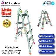 TD [ XG-125LG ] Heavy Duty Aluminium Little Giant Ladder/Telescopic Ladder/Multi-Function Ladder