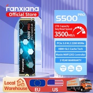 [การจัดส่ง EU/US]Fanxiang S500 Pro M.2 SSD ฮาร์ดดิสก์ 1TB 2TB 3500MB/s NVMe M2 SSD PCIe 3.0 ไดรฟ์โซล
