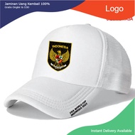 Topi TIMNAS Sepakbola Indonesia Piala Dunia U17 2023 Trucker Jaring Dewasa Pria Wanita Edisi Piala D