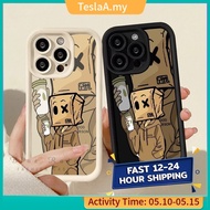 Social terror carton man For iphone 13 Pro Max 11 12 13 14 15 Pro Max xr xs Max 7 8 Plus 13 Pro Max silicone Phone Case A2NT