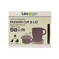 樂力高 - 咖啡渣矽膠摺疊咖啡杯連碟