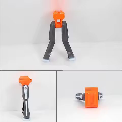 Modified Plastic Folding Bipod for Nerf Retaliator Rapidstrike Stryfe Orange Grey