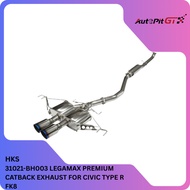 HKS LEGAMAX PREMIUM CATBACK EXHAUST FOR CIVIC TYPE R FK8 (31021-BH003)