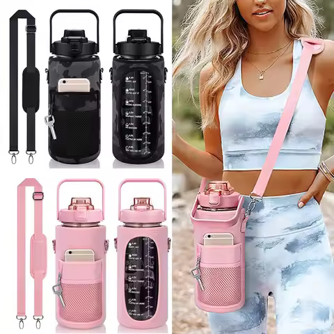 Bottle Cover 2 Liter Water Bottle Holder Bag with Strap Thermo Pouch Water Cup Cover Bottle Carrier 