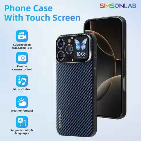 New Phone Case With Touch Screen For iPhone Apple Bluetooth Music Control For Multiple Languages Men