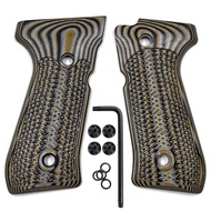Cool Hand G10 Grips for Beretta 92fs, m9, 92a1, 96a1, 92 INOX, 96 Full Size, Tactical Slant Texture,