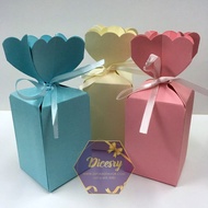 10pcs Plain Boxes / Favor Box / Kotak Hadiah / Baby Shower Box