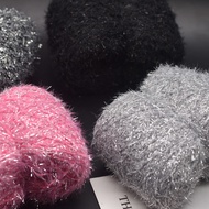 Shiny Feather Yarn Silky Fluffy Wool Yarn DIY Crochet Yarn Hand Knitting Yarn Fancy Yarn Woolen Knit