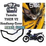 Yamaha Y15ZR V2 LC135 V8 LC135-FI Y15 V2 HEADLAMP COVER CARBON COVER LAMPU DEPAN LC V8 Head Lamp Cover Y15 Accessories