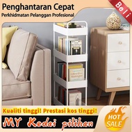 [Stok Luar Negara][Stok Luar Negara]Rak Buku Alih di bawah Rak Troli Meja Rak Penyimpanan Isi Rumah 