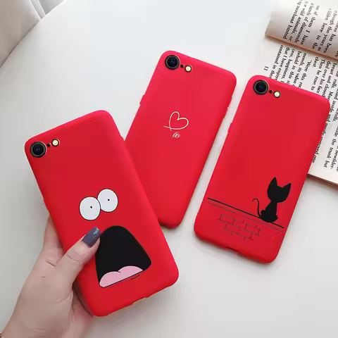 For iPhone SE 2022 Case For iPhone SE 3 SE3 2022 SE2022 Back Shockproof Cover Soft TPU Cute Cartoon 