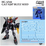 [MASTER DALIN] HO43  HG 1/144 GAT-X207 SEED BLITZ GUNDAM WATER SLIDE DECAL [FLOURESCENT ]