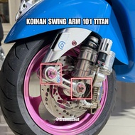 Titanium Coin Swing Arm 1O1 Vespa Matic 2 PIECES (1 SET) Vespa Sprint Vespa Primavera Vespa S Vespa 