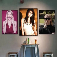 actress Emma Roberts Poster Prints, Modern Wall Art,Bedroom,Dining Room,Bar,Cafe,Home Decor,No Frame