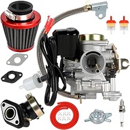 EOPOAYI GY6 50cc Carburetor PD18J Carb Kit Compatible with Tao tao 49cc 50 ATM50 Pony VIP Most Chine