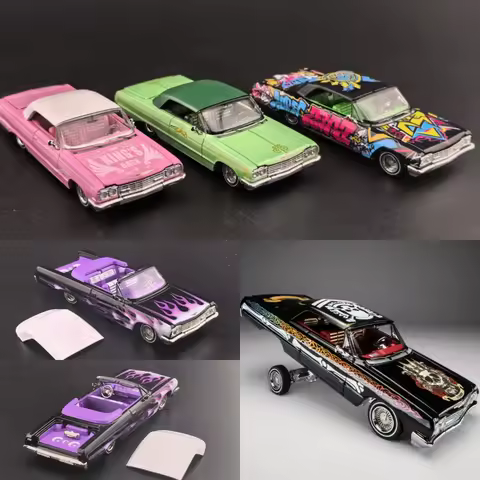 FineWorks64 1/64 Impala West Coast Jumping Car Alloy Model * in stock