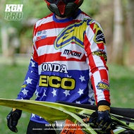 HONDA GEICO Motocross Mx-Race Jersey Forest Line Suit Shipped From Thailand