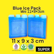 Ice pack mini 11x9x3cm Small box blue ice gel Deluxe ice gel Cooling cooler bag ASI cooler box styrofoam Room cooler ice gel Fan ac air cooler Multipurpose