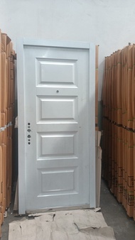 PINTU UTAMA 1 SET DAUN PINTU + KUSEN + KUNCI + HANDLE + ENGSEL BAHAN BAJA TAHAN API KUALITAS INTERNA