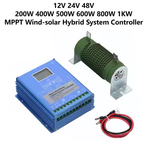 12V 24V 48V 200W 400W 500W 600W 800W 1KW MPPT Wind-solar Hybrid System Controller Intelligent Boost 