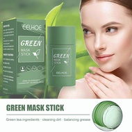 EELHOE Green Tea facial mask Stick blackhead acne, apply facial mud control oil, shrink and clean pores facial mask
