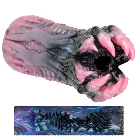 GEEBA Body-Safe Fantasy Monster Shaped Male Onahole Realistic Pocket Pussy Stroker Special Vagina Te