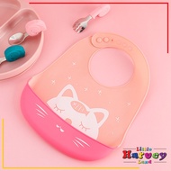 BABY BIB Celemek Makan Bayi Slaber Silikon Waterproof Anak Bibs Karakter  Karet Baby Burb Apron Sili