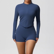 ชุดโยคะชุดกีฬา Quick-Drying GYM ชุดโยคะเสื้อ Push Up ออกกําลังกายเสื้อผ้าผู้หญิงเอวผู้หญิงกีฬากางเกง