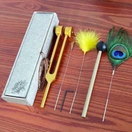 Nourishing peacock feather percussion set (with box)