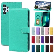 Candy-Coloured Phone Casing For Samsung Galaxy A73 A53 A33 A23 A13 Leather Wallet Flip Case With Car