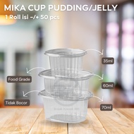 BK888 Mika Cup Pudding Lid SSY Mika Pudding/ with Connecting Lid Mika Cup Pudding Lid/ Pudding Cup L