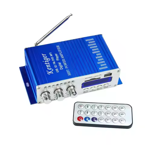 Kentiger HY-502 Mini Hi-Fi Stereo Audio AMP Amplifier FM/MP3/SD/USB/DVD for iPod Car Motorcycle Home