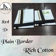 Rich Cotton Veshti / Men vesti colour border 8 x 4 . Trending indian wear Hemaa