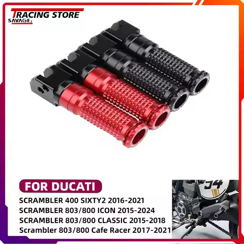 Footrest For Ducati Scrambler 400 Sixty2 803 800 Icon Nightshift Full Throttle Classic Cafe Racer Ur