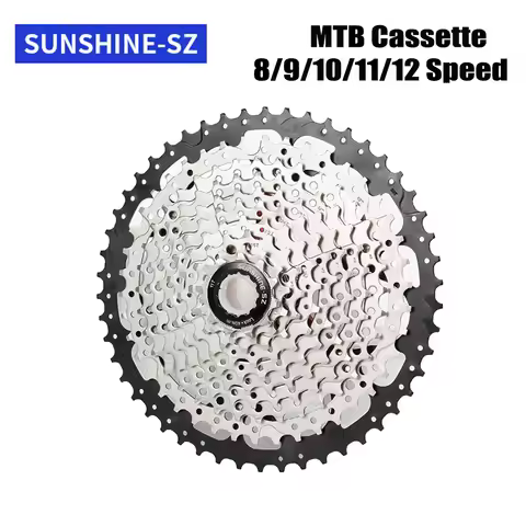 MTB Bike Cassette 8 9 10 11 12 Speed 11-32/36/40/42/46/50/52T Mountain Bike Freewheel 9V 11V K7 Bicy