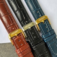 [ORIENT LEATHER STRAP] 0rient leather watch strap with fish bamboo pattern - High quality Italian co