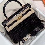 Hermes Kelly 25 Matt croc 霧面鱷