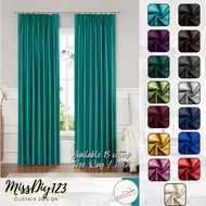 missdiy123 - Iris Hook/Eyelet Mix Langsir Blackout Curtain (250cm-260cm)