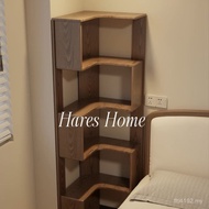 Storage Corner Cabinet Solid Wood Shelf Living Room Storage Bookshelf Multi-Layer Cabinet FZD6