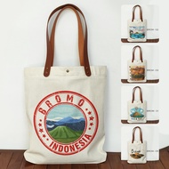 Canvas Totebag Bromo Souvenir Canvas Bag Indonesian Souvenir Gunung Bromo