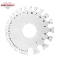1ONLYTWO Round Wire Gauge, Non-Ferrous Metal Gauge Stainless Steel Thickness Gauge, Round Dual Sided