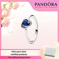 Popular PANDORA 100% S925 sterling silver jewelry September Birthstone Eternity Circle Ring