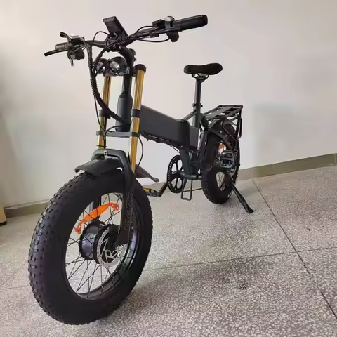 Full Suspension Electric Bike 3000W 32AH Battery Cross-Country Electric Mountain Bicycle 26 Inch Ebi