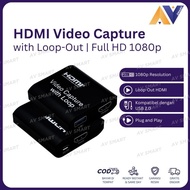 HDMI Video Capture USB 3.0 Card with Loop – Full HD 1080p 60fps